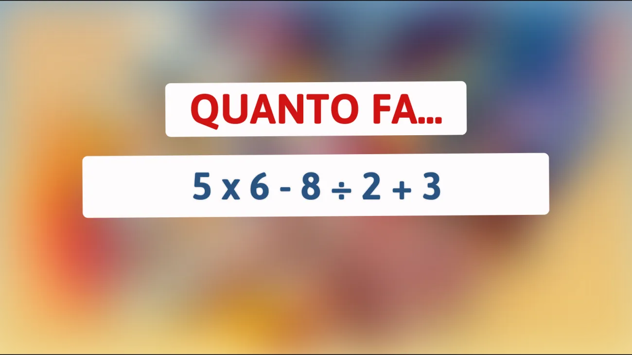 Scopri se hai un cervello da supereroe: risolvi il misterioso enigma matematico che pochi sanno risolvere!"