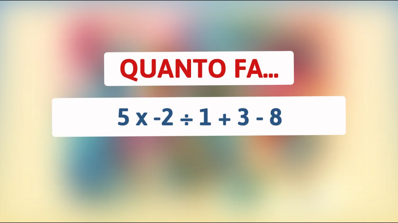 Solo il 1% riesce a risolvere questo intricato enigma matematico! Sei abbastanza intelligente per farlo?"